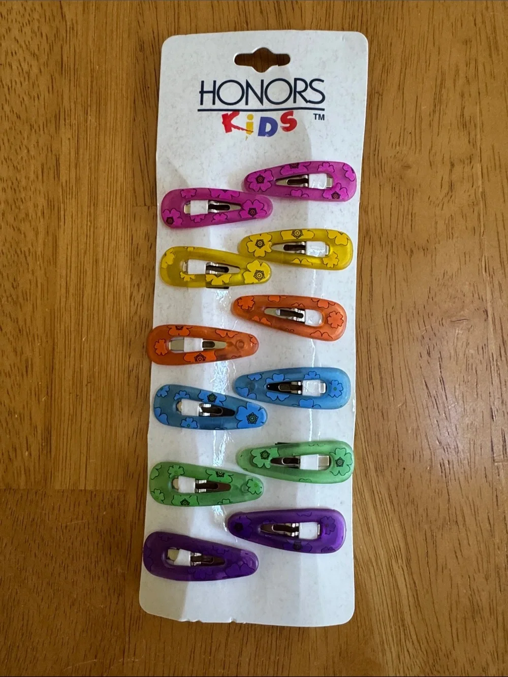 NWT Little Girl Hair Barrettes Spring Summer Colors Honors Kids